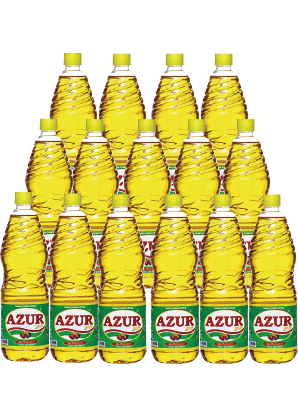 Carton 15 bouteilles huile AZUR