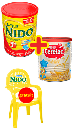 Cérélac blé 400 grs + Lait Nido 900 grs