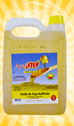 Huile de soja raffinée AYA Oil 5 L