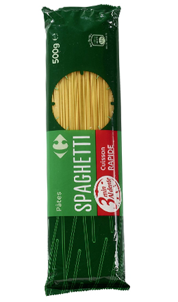 Spaghettis Carrefour 500 grs