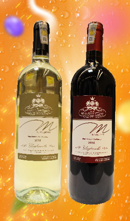 Vin italien blanc moelleux & rouge Le Magistere75 cl