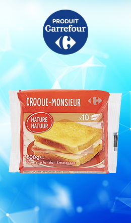 Fromge croque-monsieur Carrefour (10x20g)