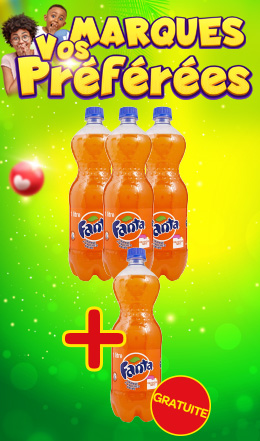 Fanta Orange 1L (3+1 gratuit)