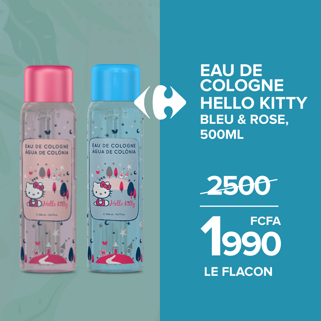 EAU DE COLOGNE HELLO KITTY BLEU & ROSE, 500ML