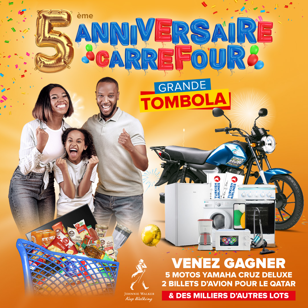 Carrefour organise une tombola pour célébrer ses 5 ans au Cameroun