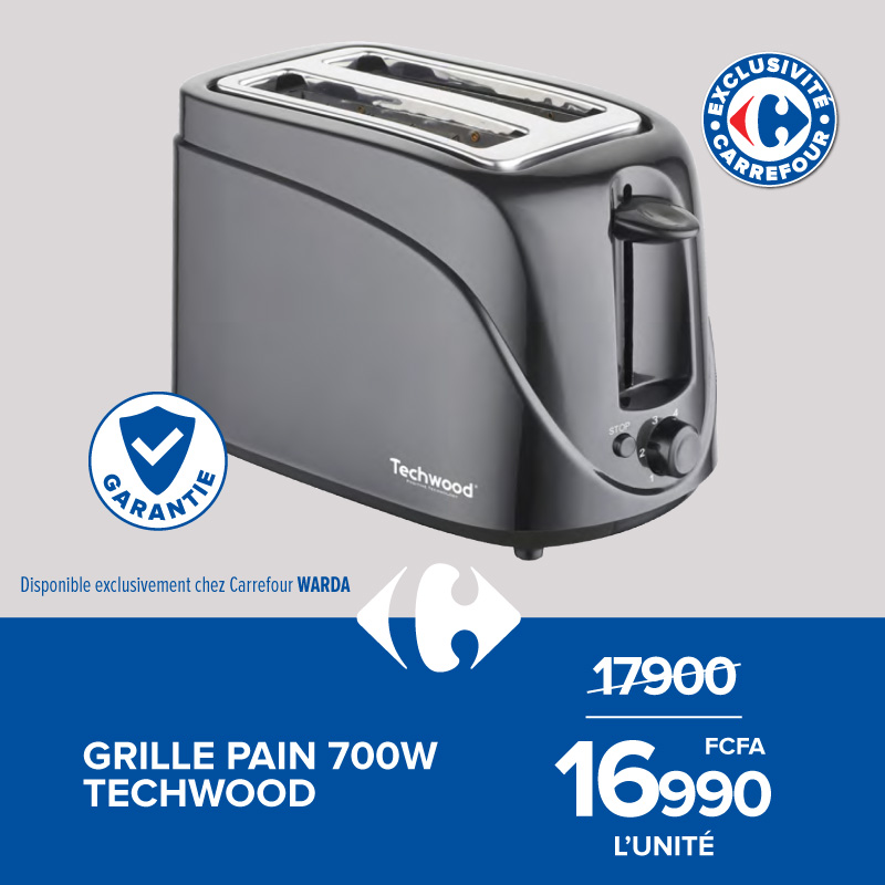 GRILLE PAIN 700W TECHWOOD