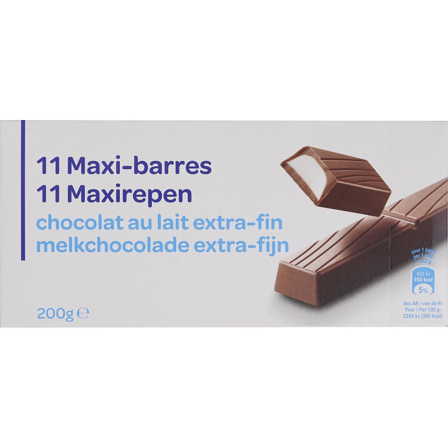 Chocolat maxi barres 200g Simpl