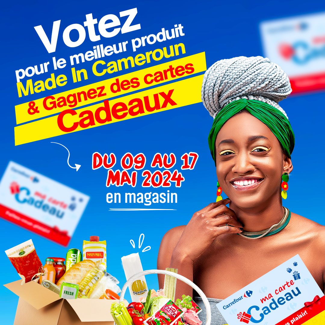 VOTEZ POUR VOTRE PRODUIT « MADE IN CAMEROON » PRÉFÉRÉ ET GAGNEZ DES CARTES CADEAUX !